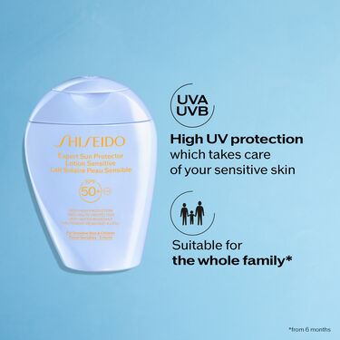 SHISEIDO EXPERT SUN PROTECTOR LOTION SENSITIVE SPF50+, 