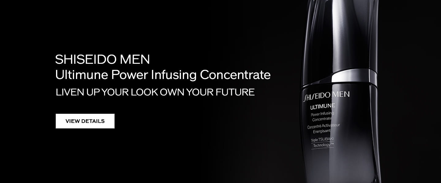 SHISEIDO MEN Ultimune Power Infusing Concentrate LIVEN UP YOUR LOOK OWN YOUR FUTURE VIEW DETAILS