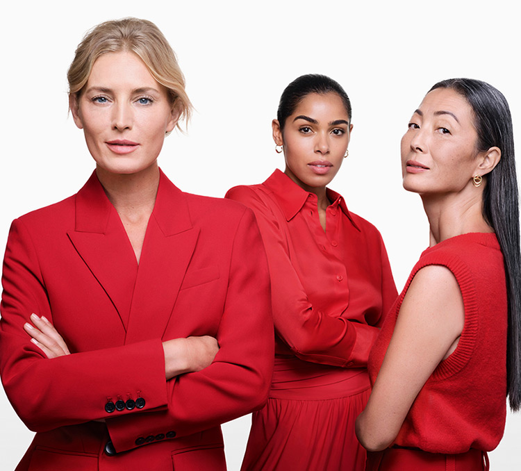 Photo of 3 Shiseido models